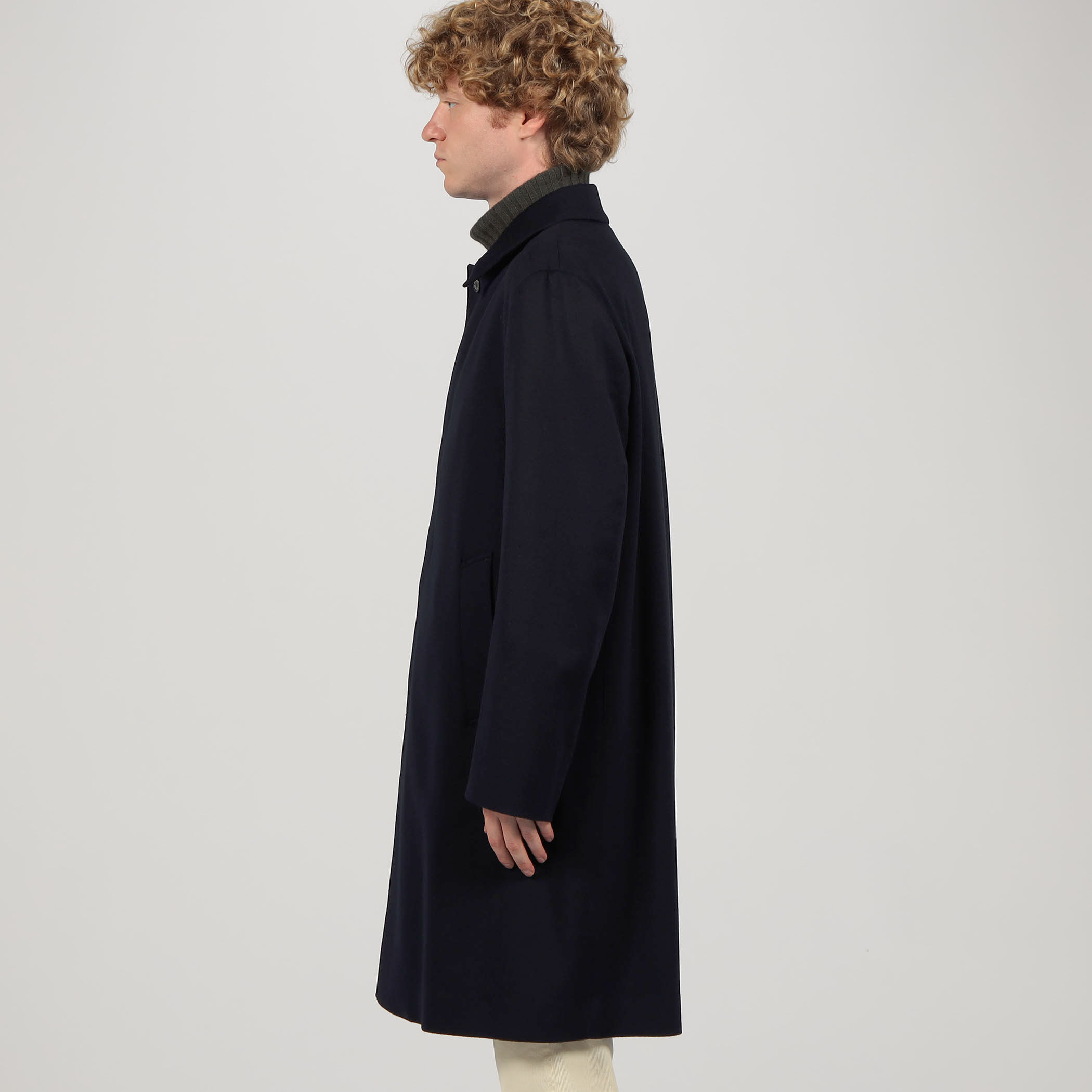 MACKINTOSH DUNKELD Loro Piana STORM SYSTEM ウールステンカラー