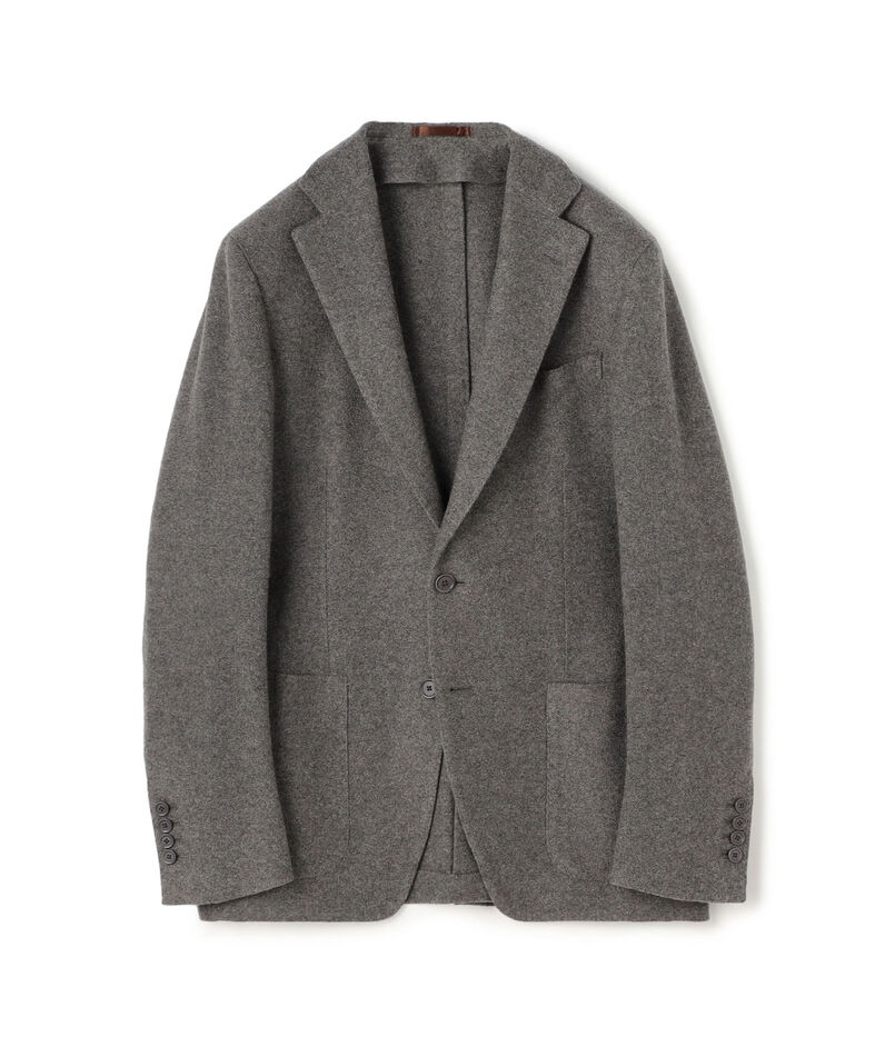 カシミヤジャージー シングルブレステッド2Bジャケット LORO PIANA