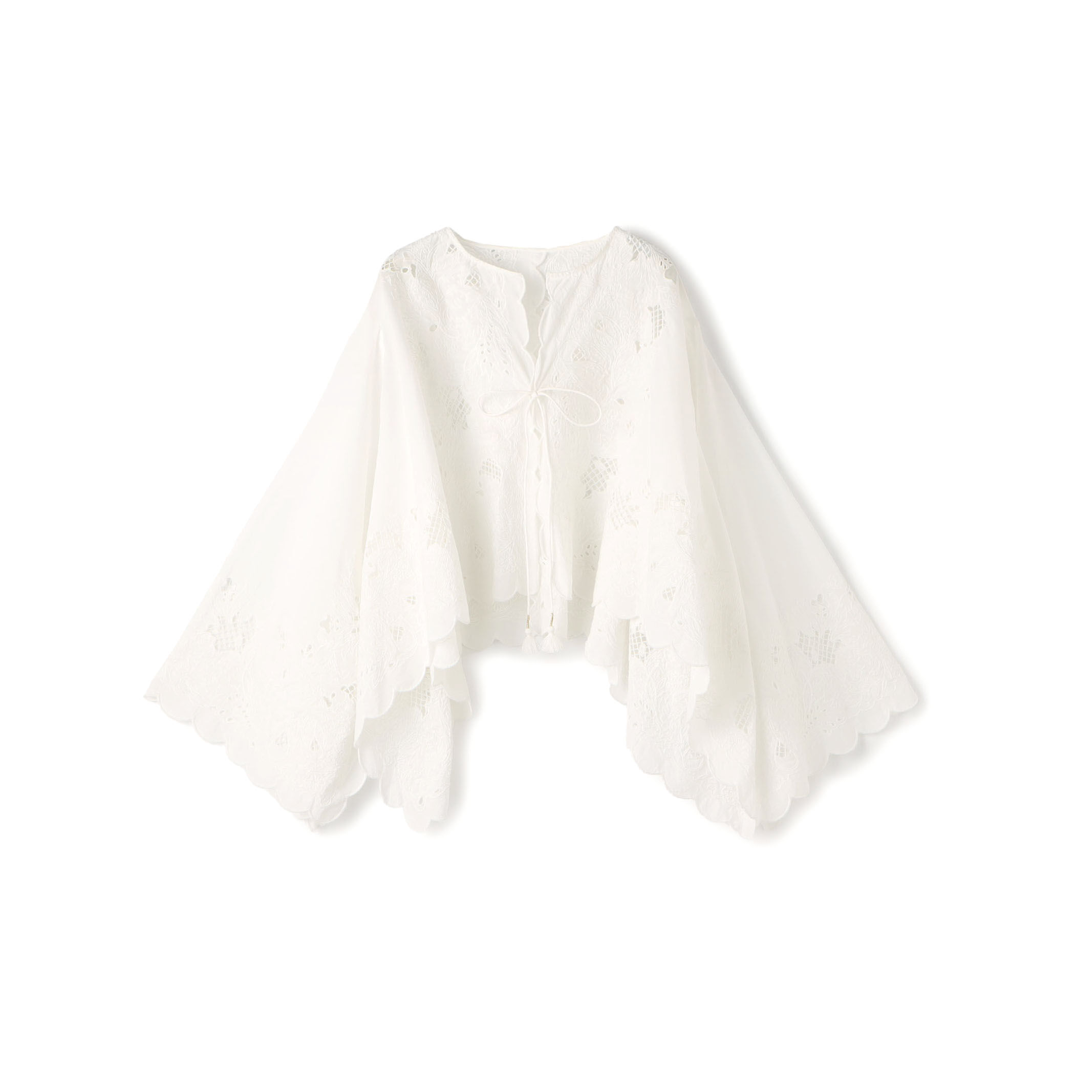 バンダナエンブロイダリー ワイドスリーブブラウス｜トゥモローランド