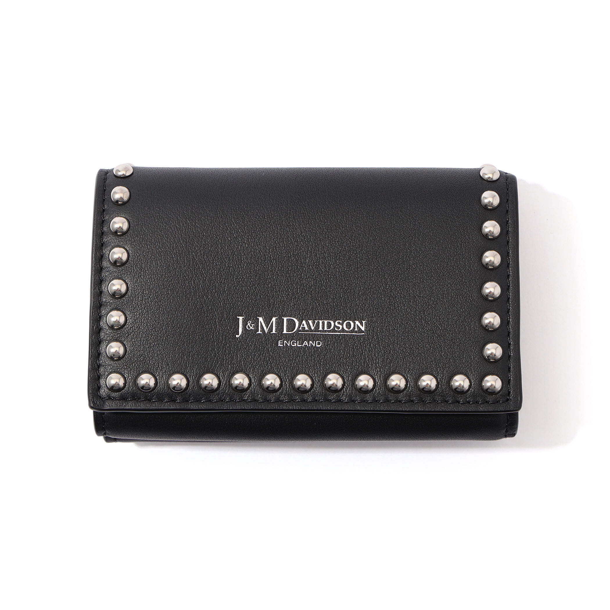 J＆M DAVIDSON FOLD WITH STUDS ミニウォレット｜トゥモローランド 