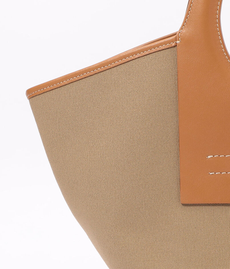 HEREU CALA SMALL Leather-trimmed キャンバストートバッグ ...
