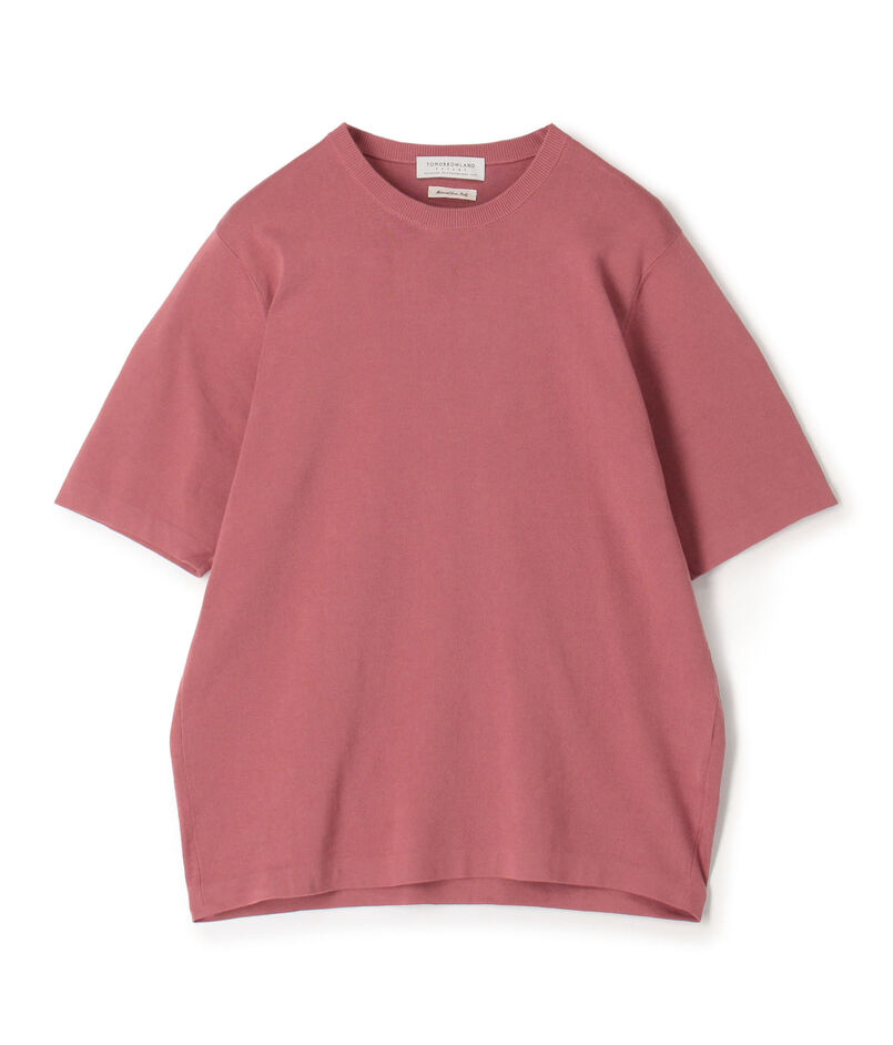 TOMORROWLAND tricot シーアイランドコットン ハーフスリーブクルーネックニット