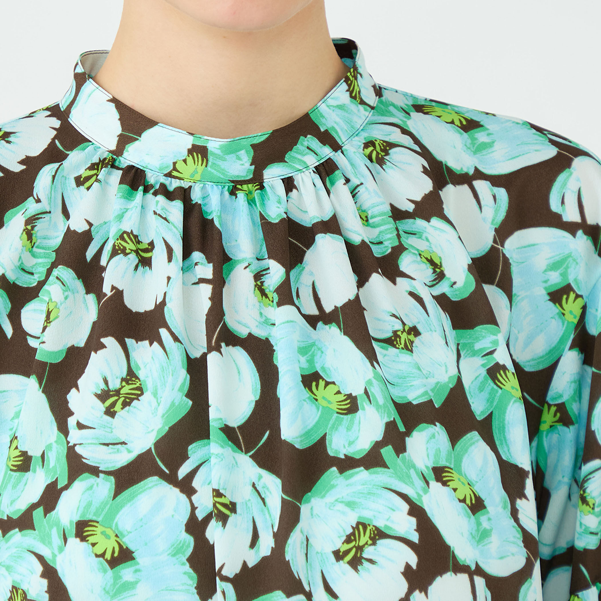 フェザリーフラワープリント ティアードワンピース｜トゥモローランド