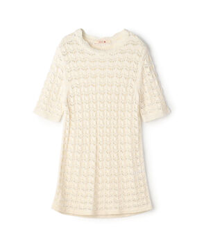 パイルレース ハーフスリーブプルオーバー