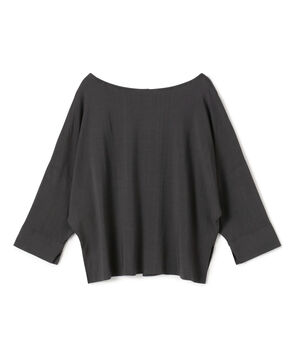 【WEB先行予約】ウォッシャブルレーヨン ボートネックプルオーバー
