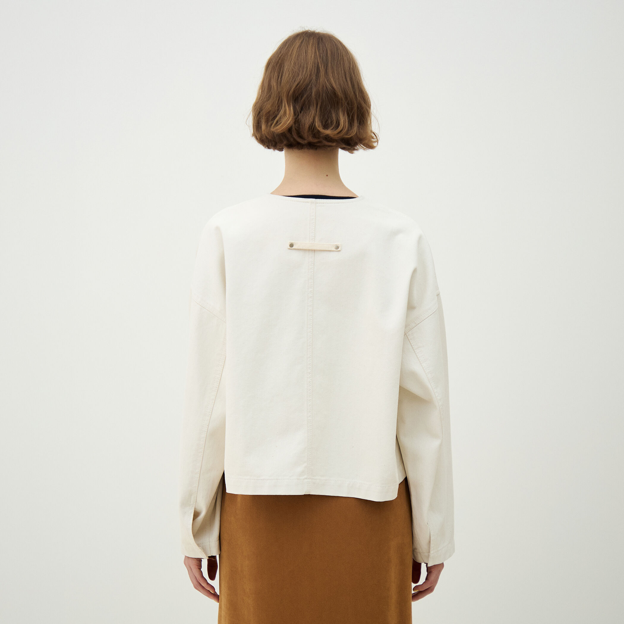 ピグメントドリルクロス クルーネックジャケット｜トゥモローランド