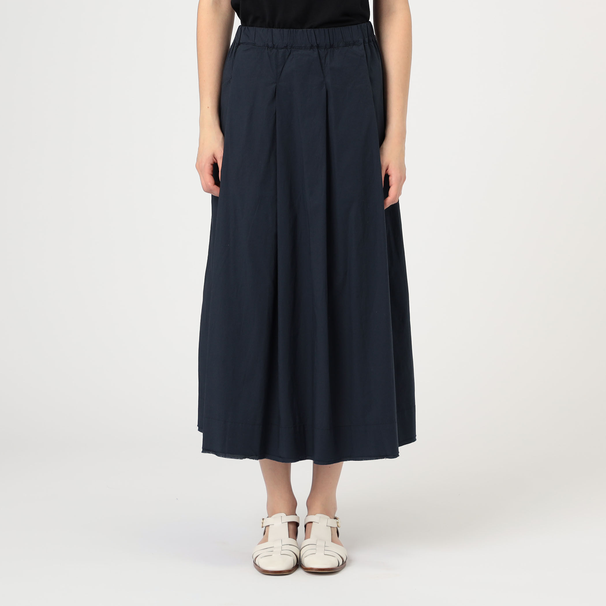 ★Karen Millen★ ビスコースリネントップステッチ織りスカート ミディリネンスカート100% ZW COLLECTION - ミンク | ZARA Japan