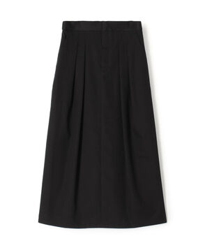 コットンギャバジン 2タックロングスカート