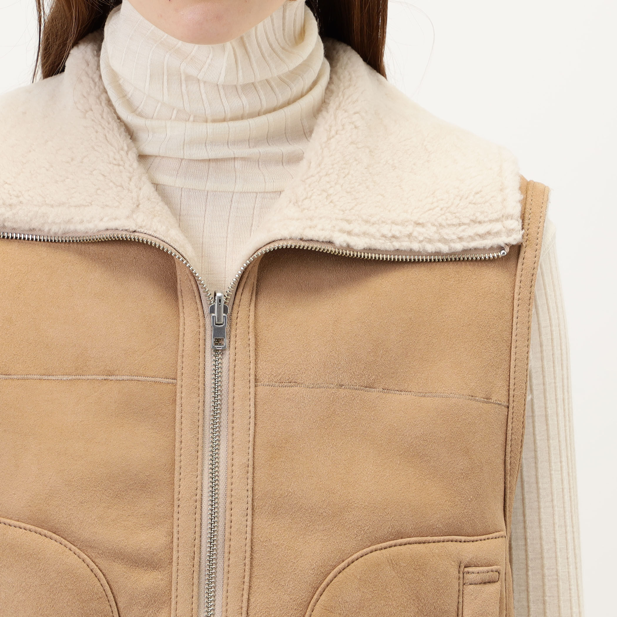NICOLSON ニットコンビリバーシブルベスト｜トゥモローランド 公式サイト