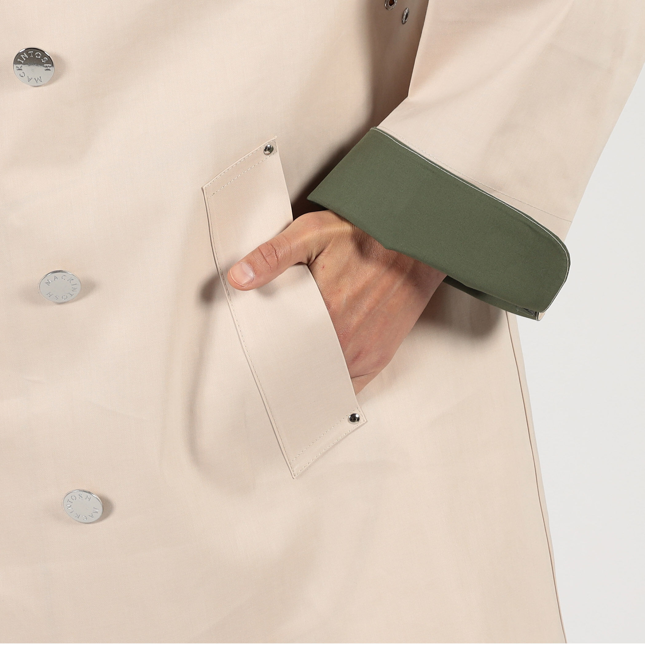 MACKINTOSH CANONBIE ダブルブレステッド ハーフコート