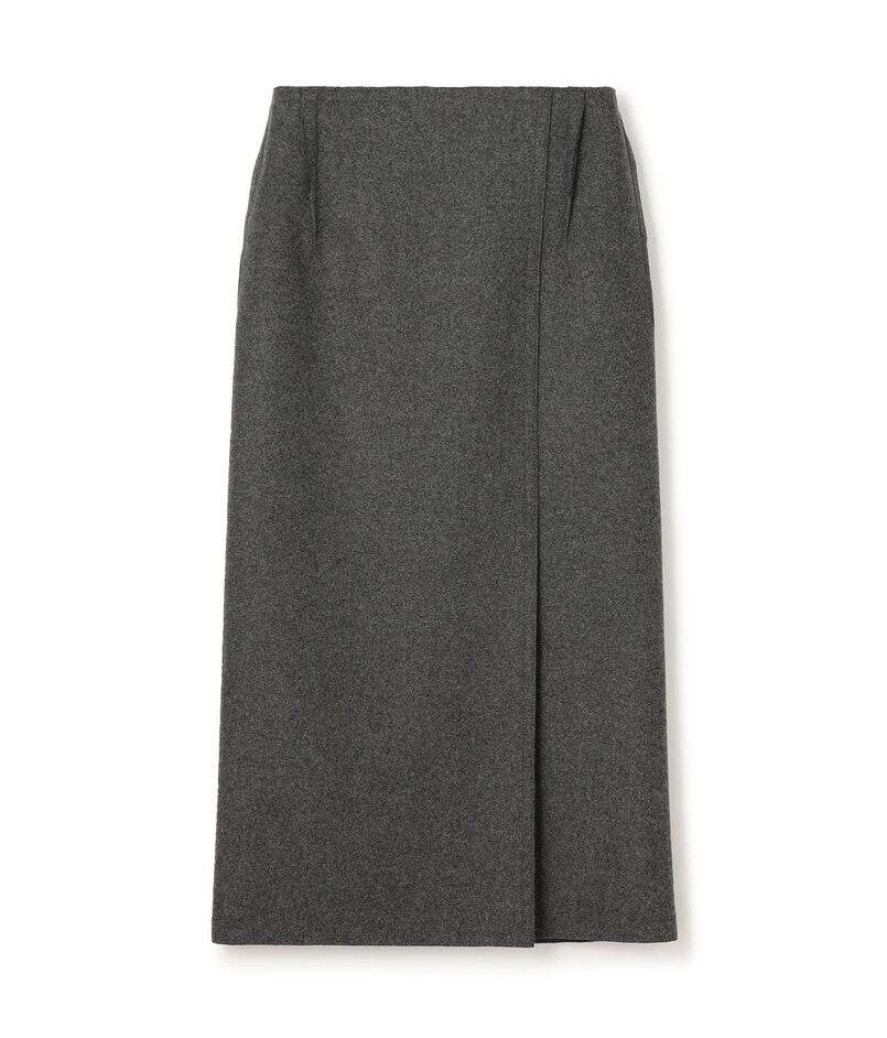 OVERCOAT PENCIL SKIRT MELTON
