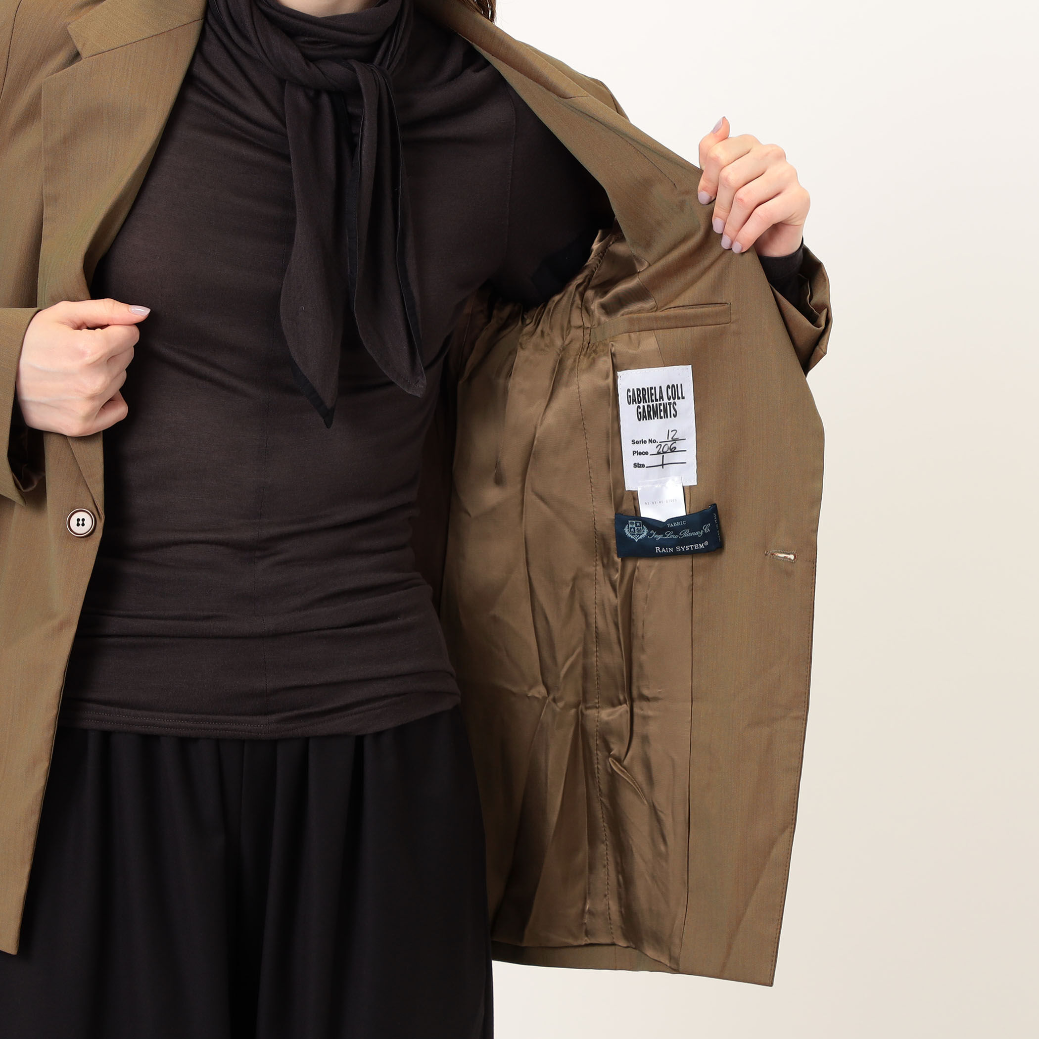 GABRIELA COLL GARMENTS JACKET ウールナイロン テーラードジャケット GABRIELA COLL GARMENTS JACKET ウールナイロン テーラードジャケット
