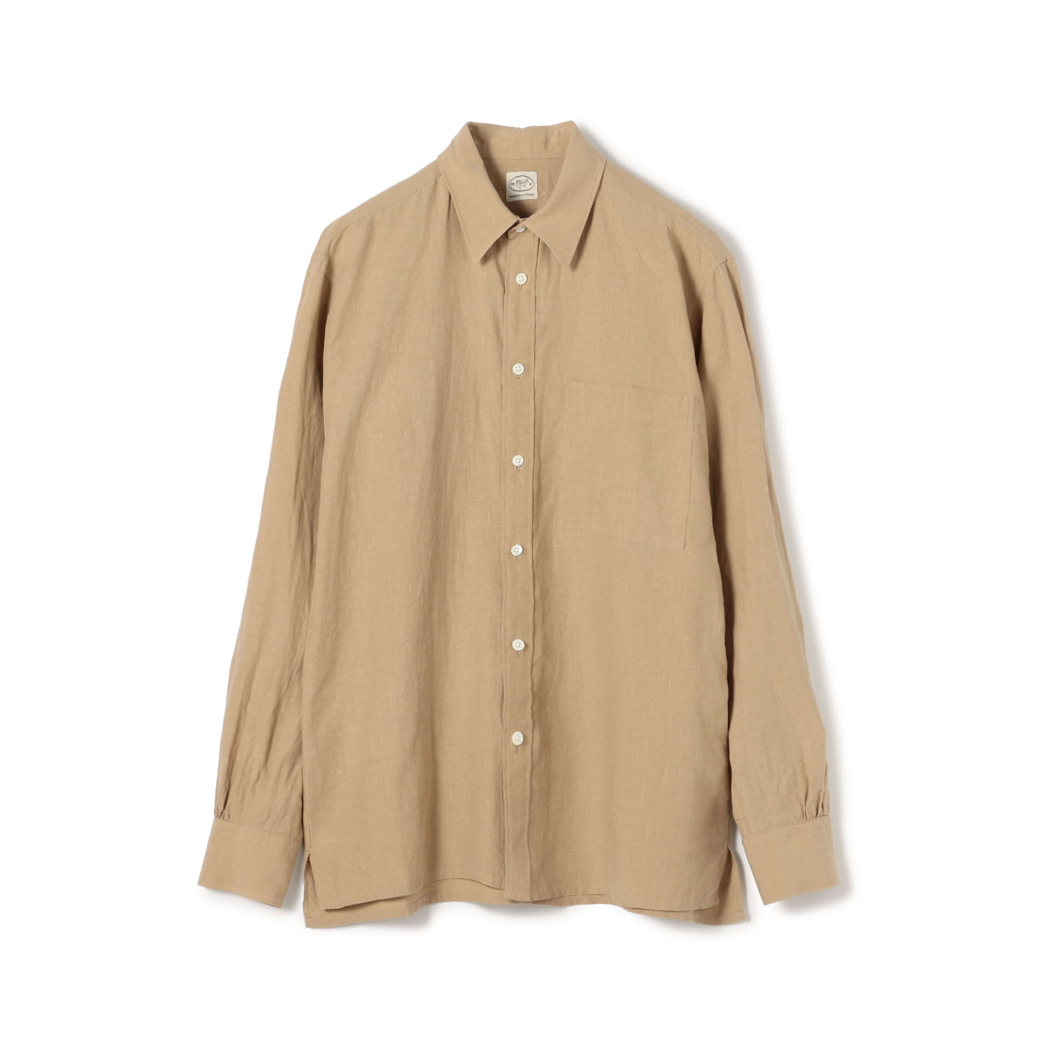 80リネン レギュラーカラーシャツ｜トゥモローランド 公式通販