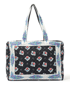 SOULEIAO プリントキルト ラージショルダーバッグ