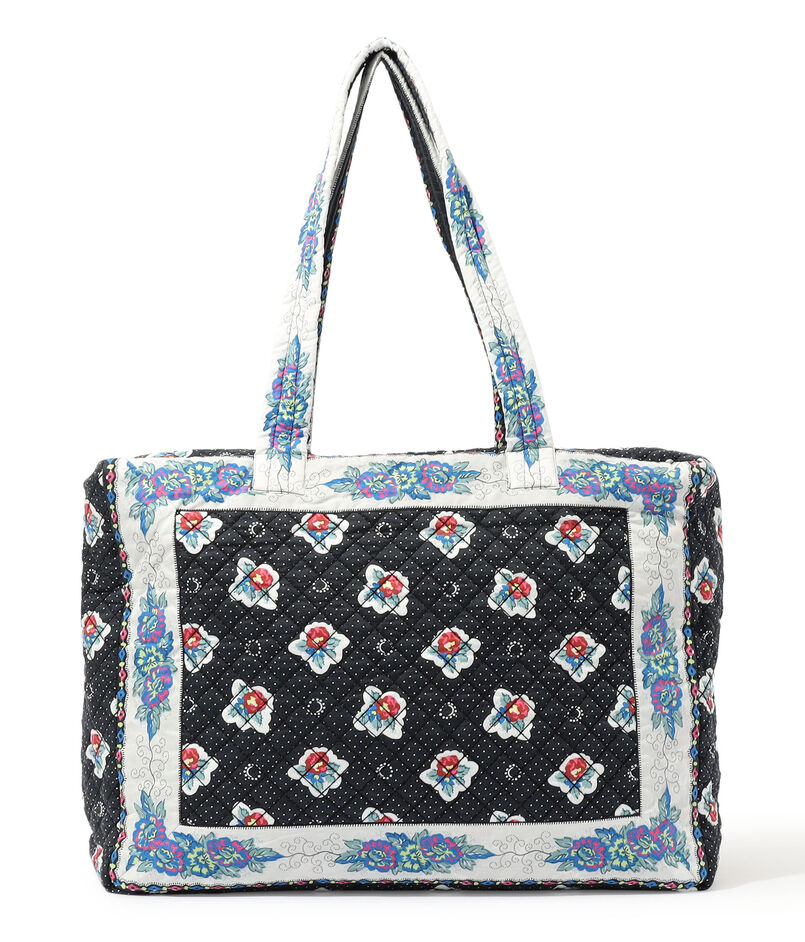 SOULEIAO プリントキルト ラージショルダーバッグ