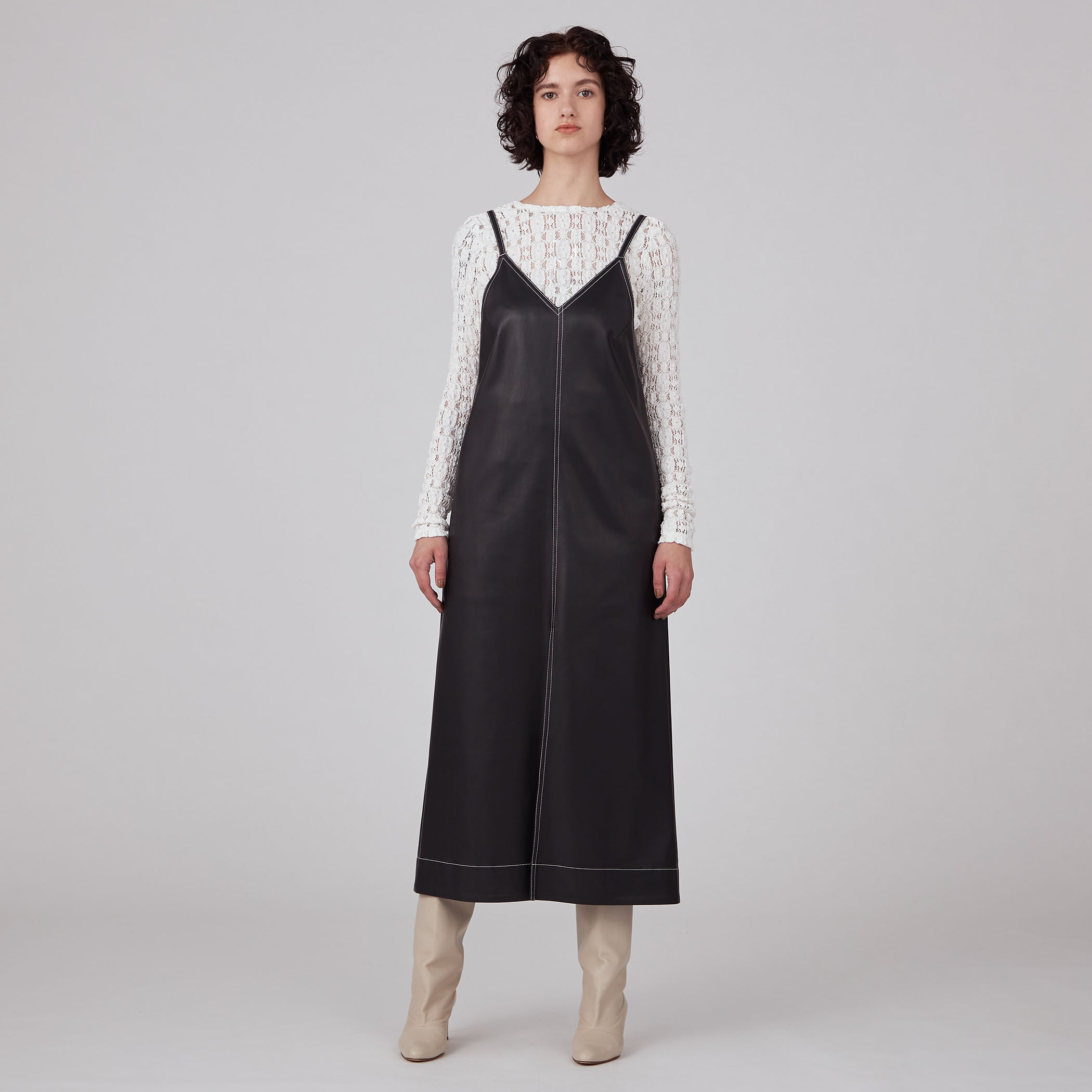 新品　ニコアンド　ミサコレサスワンピース L ニコアンド 最新モデル misayo ミリコレサスワンピース - メルカリ