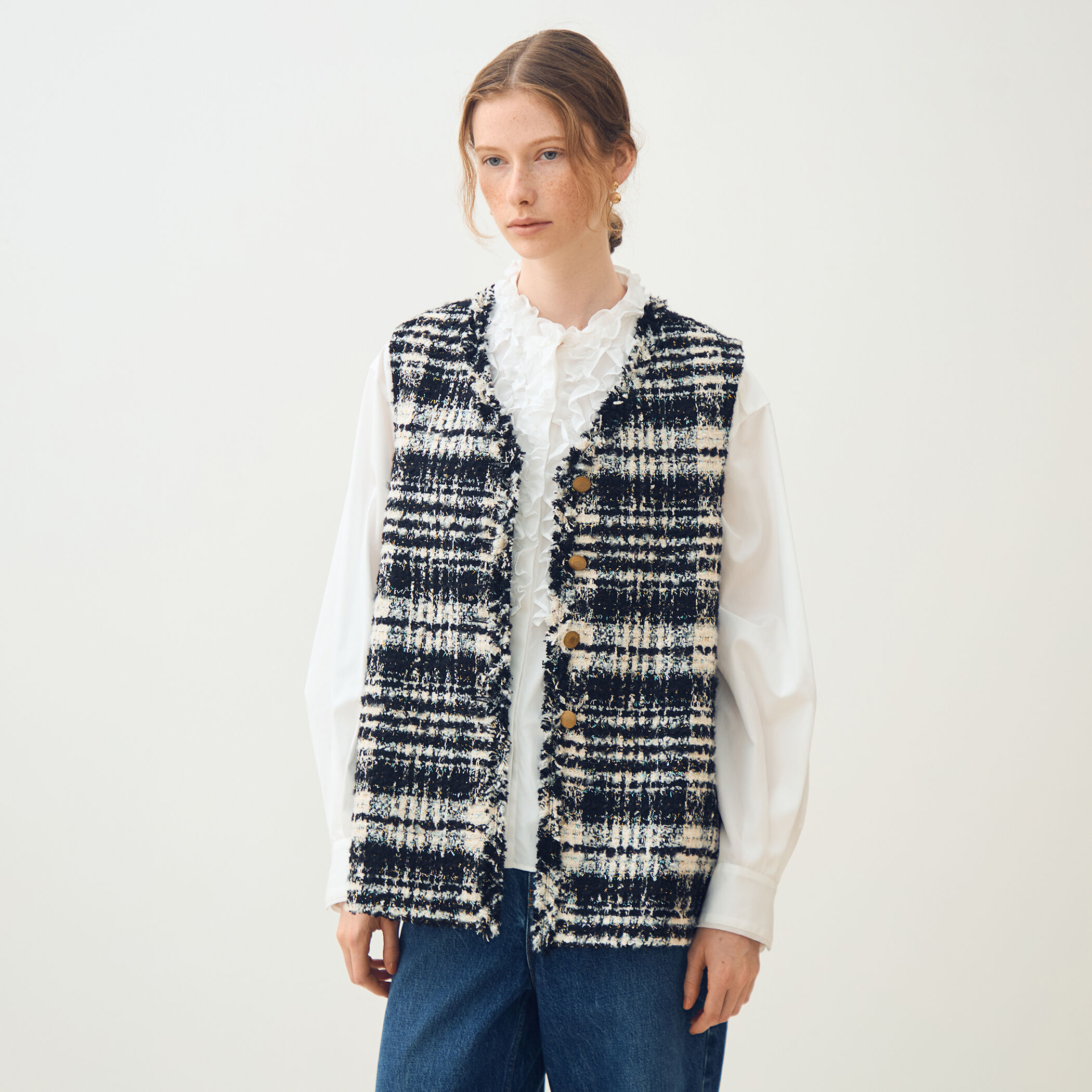 オーロラグレンチェック Vカラージレ｜トゥモローランド 公式通販