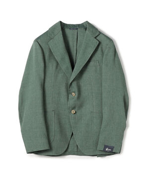GABO リネンウール シングルブレステッド2Bジャケット