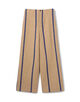 リネンコットンストライプ ハイウエストパンツ