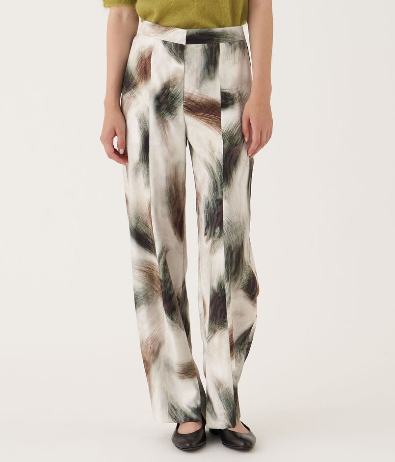 グラスファースパークプリント ストレートパンツ｜トゥモローランド  