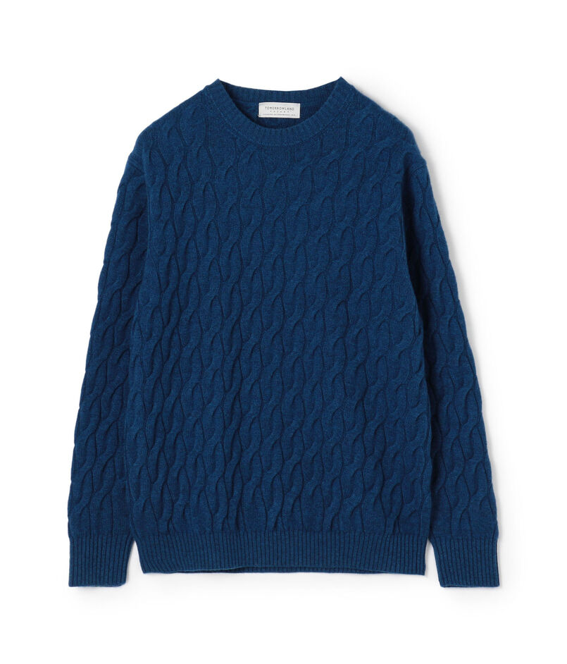 TOMORROWLAND tricot スーパーファインラムウール ケーブルニット