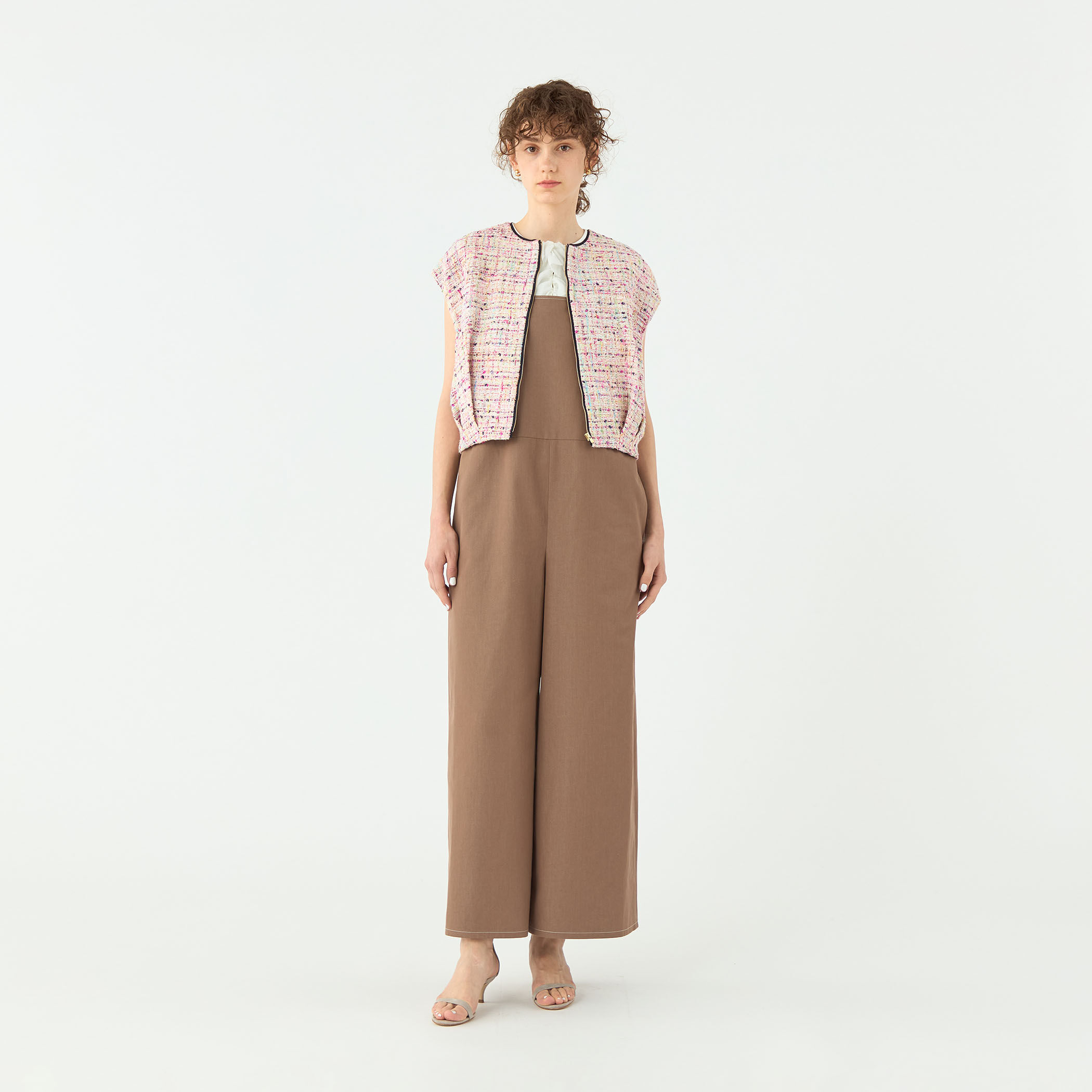 コロレファンシーツイード ジップアップジレ｜トゥモローランド 公式通販