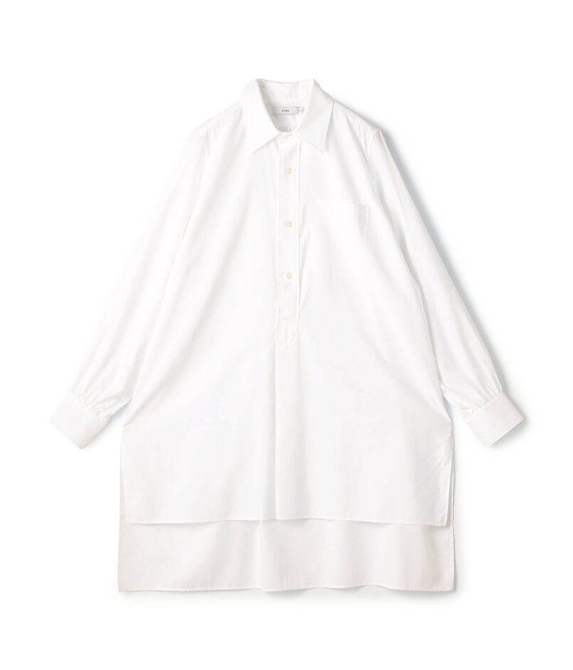 HYKE BROAD LONG SHIRT ロングシャツ