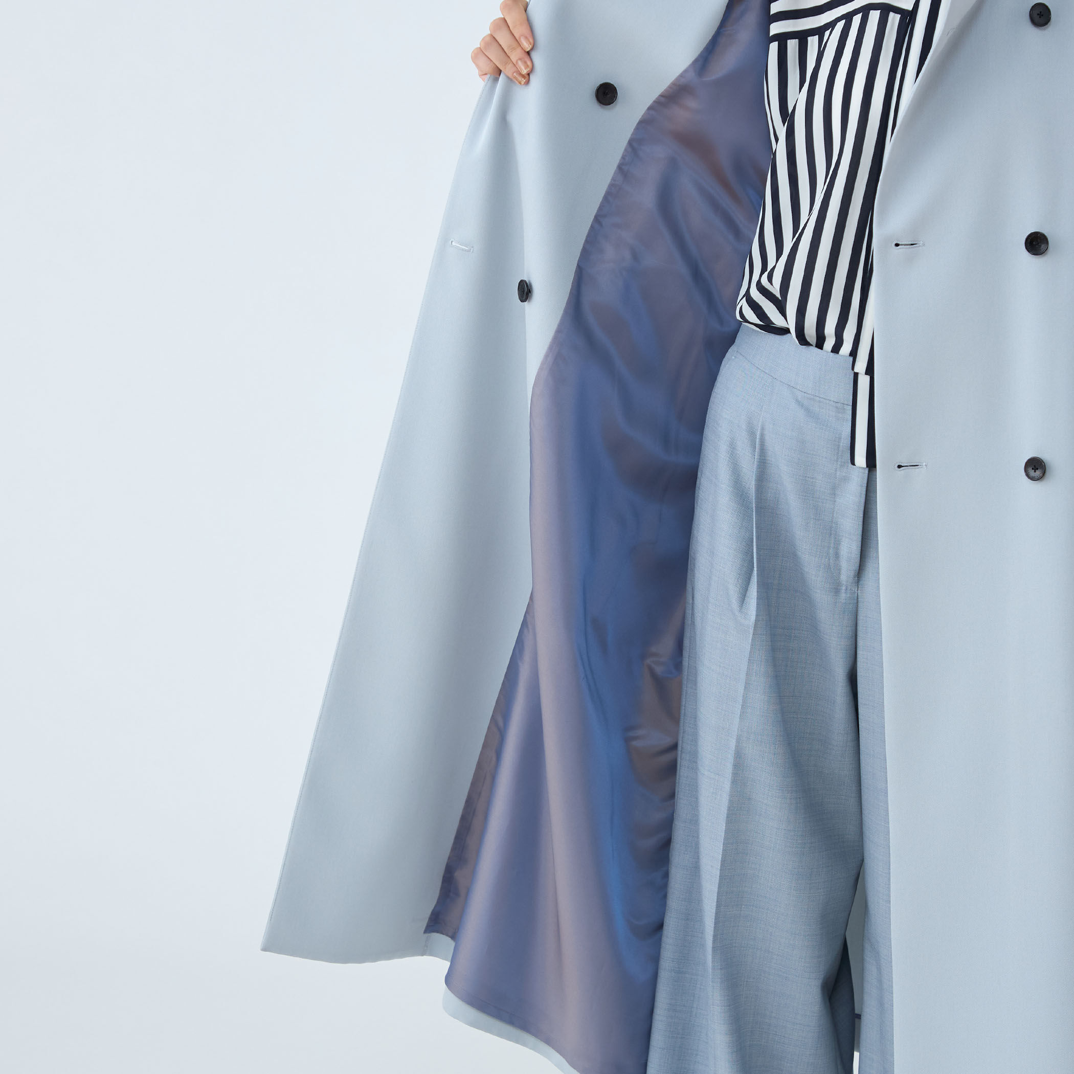 カバートクロス スタンドカラーコート｜トゥモローランド 公式通販