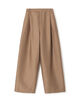 シルクウールツイル タックパンツ