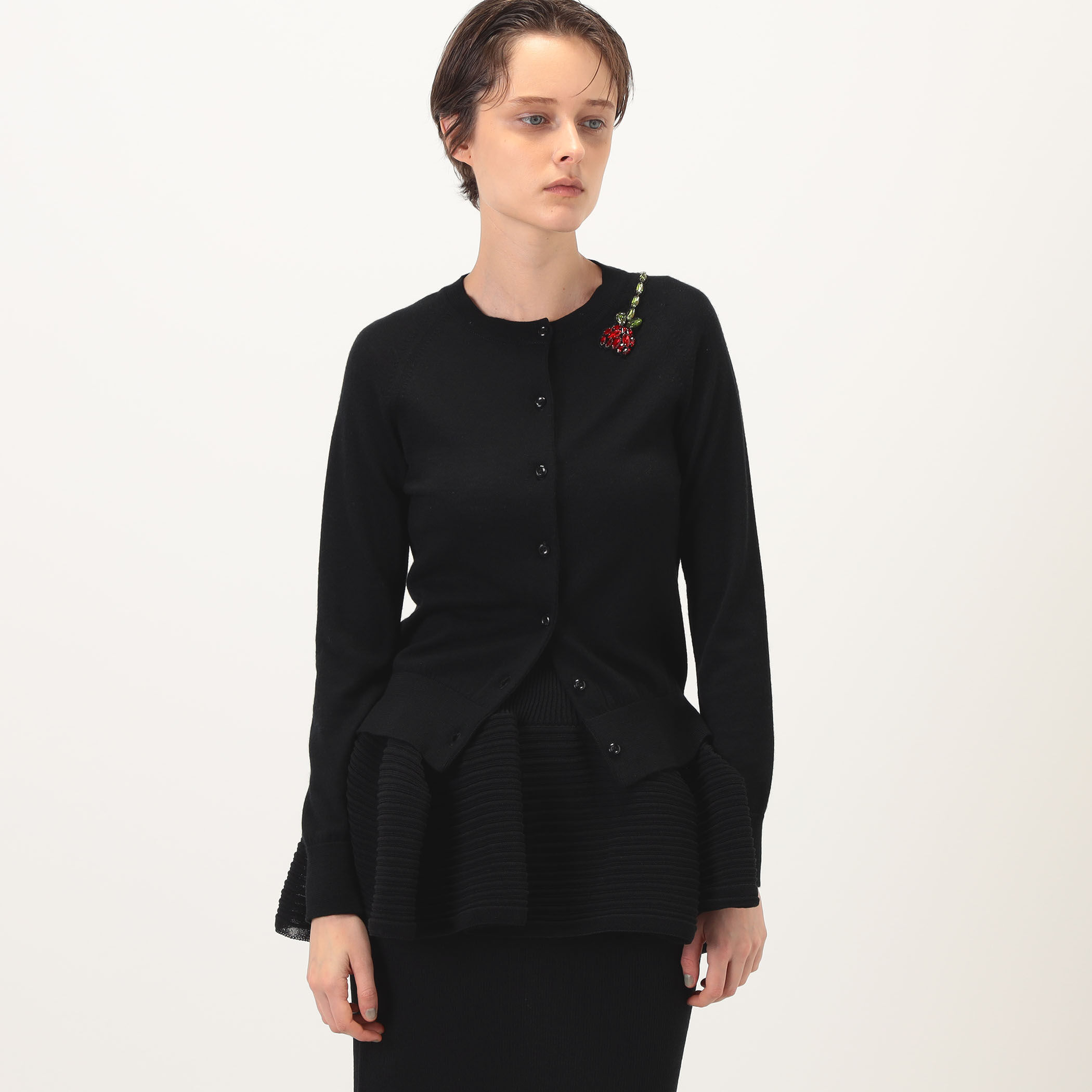 Simone Rocha CARDIGAN W/ EMB エンブロイダリー カーディガン