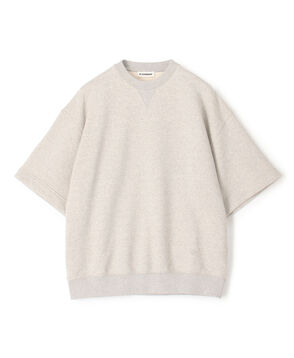 JIL SANDER+ COTTON SHORT SLEEVE EMBROIDERY T-SHIRT