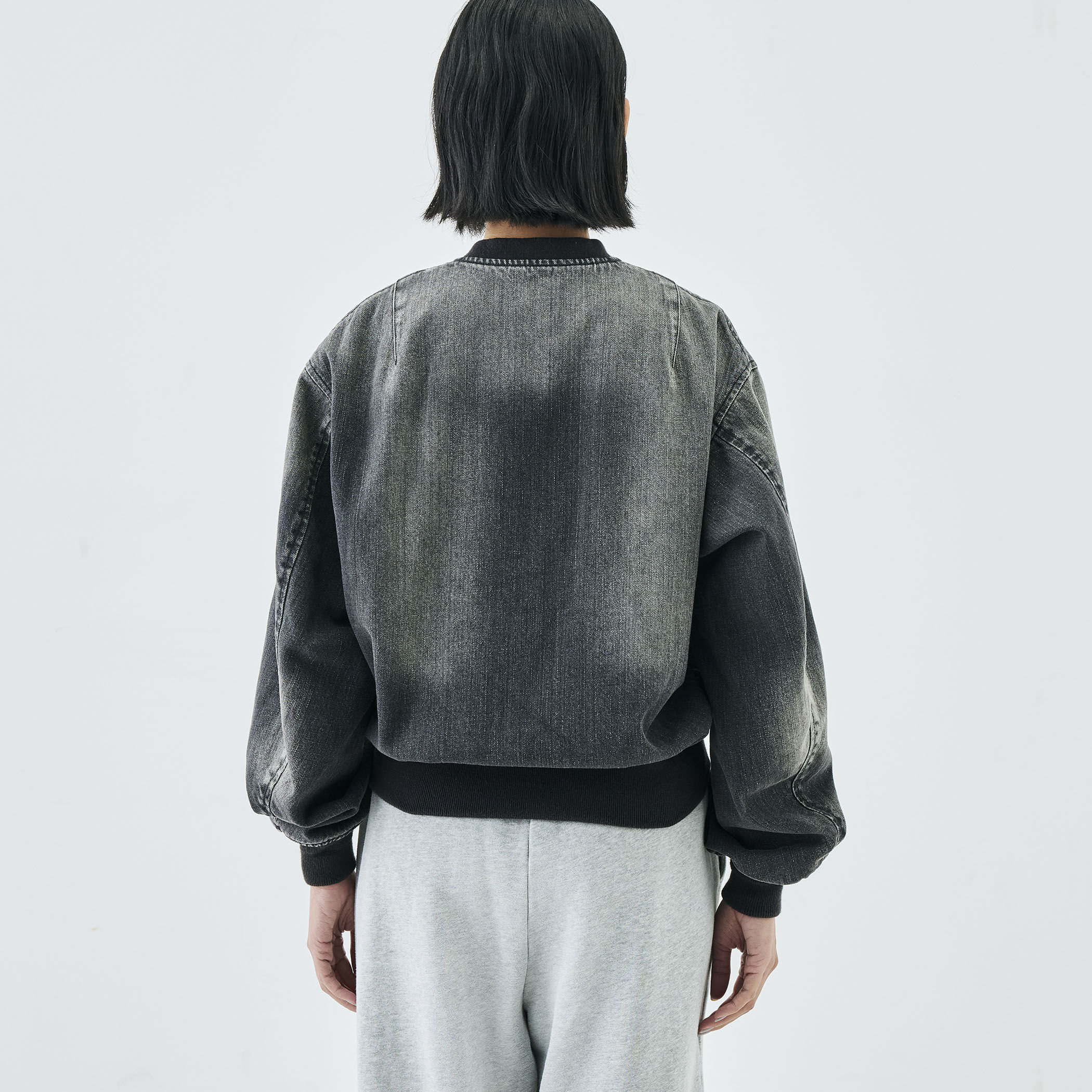 ブラックデニム MA-1ジャケット｜トゥモローランド 公式サイト