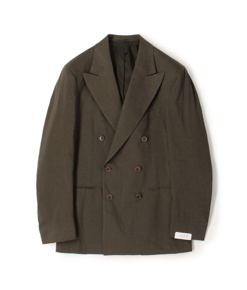 【別注】De Petrillo ストレッチトロピカル ダブルブレステッド6Bジャケット