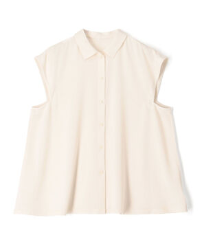 【WEB先行予約】ジャージーライクジョーゼット フレアブラウス