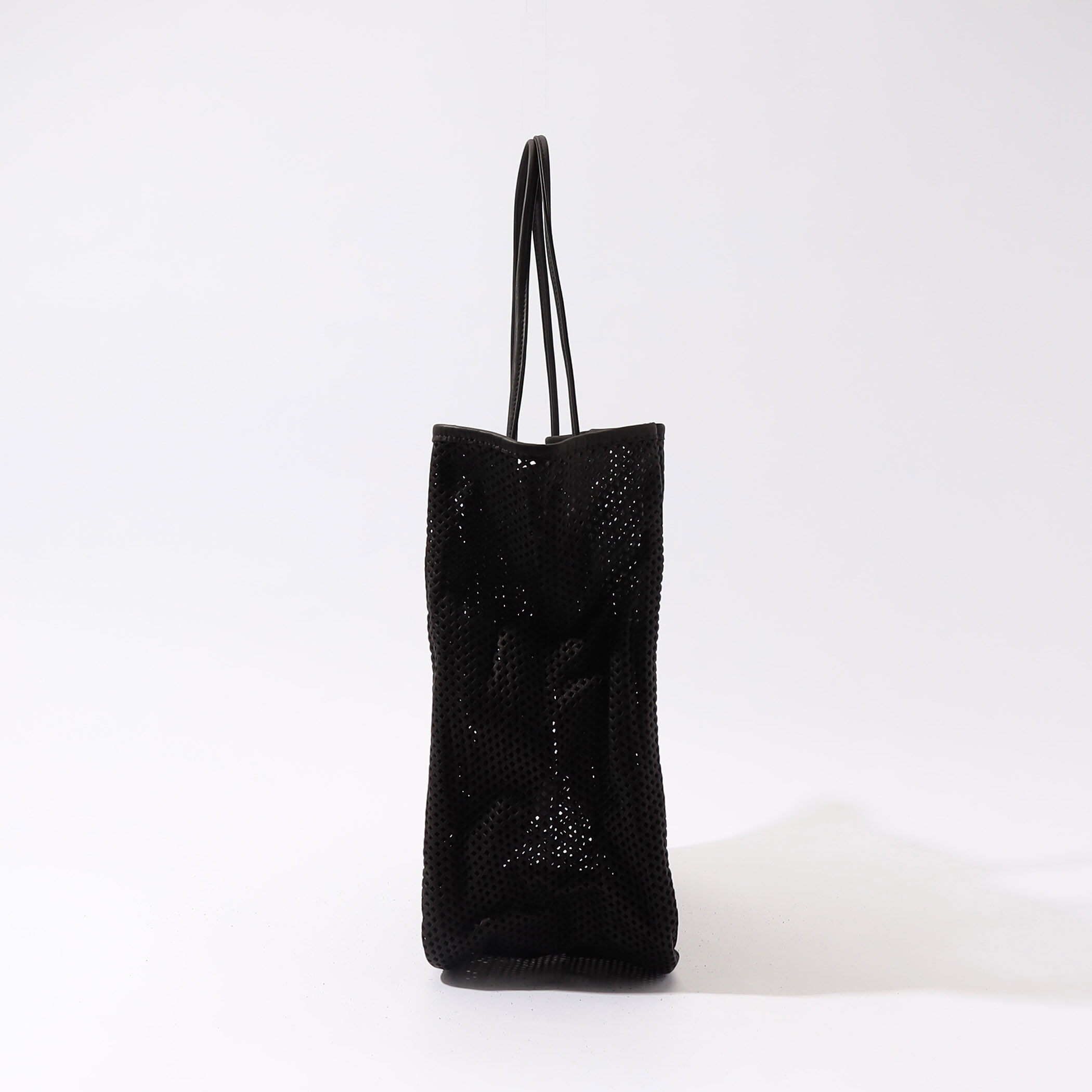AMIACALVA WASHED LEATHER MESH TOTE L トートバッグ