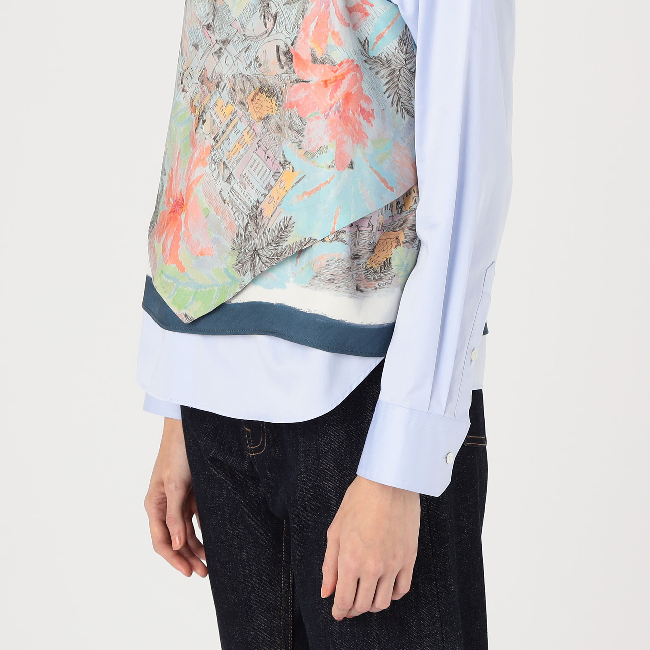 スカーフプリント キャミソールブラウス｜トゥモローランド 公式通販