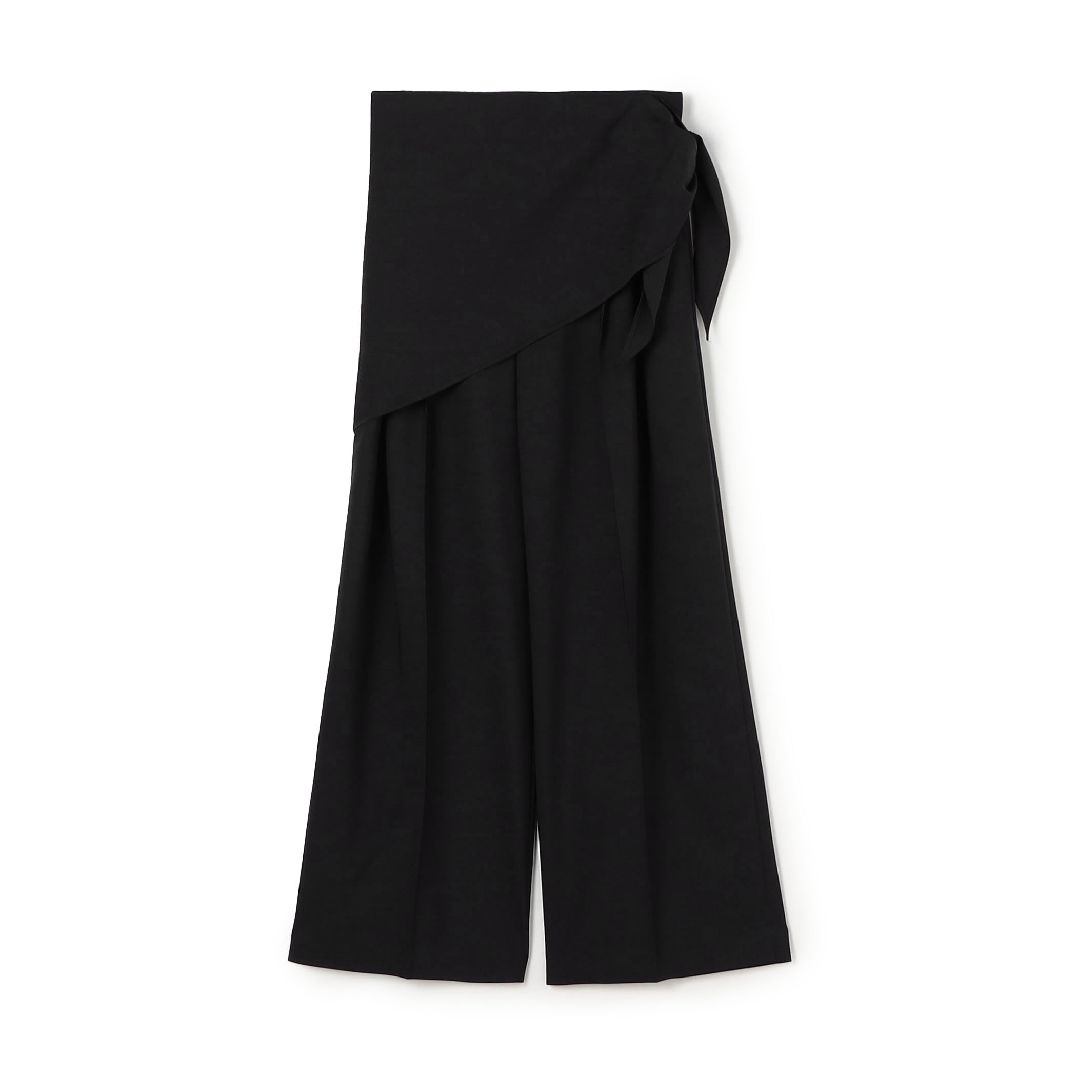 ポリエステルウールストレッチ タックワイドパンツ｜トゥモローランド