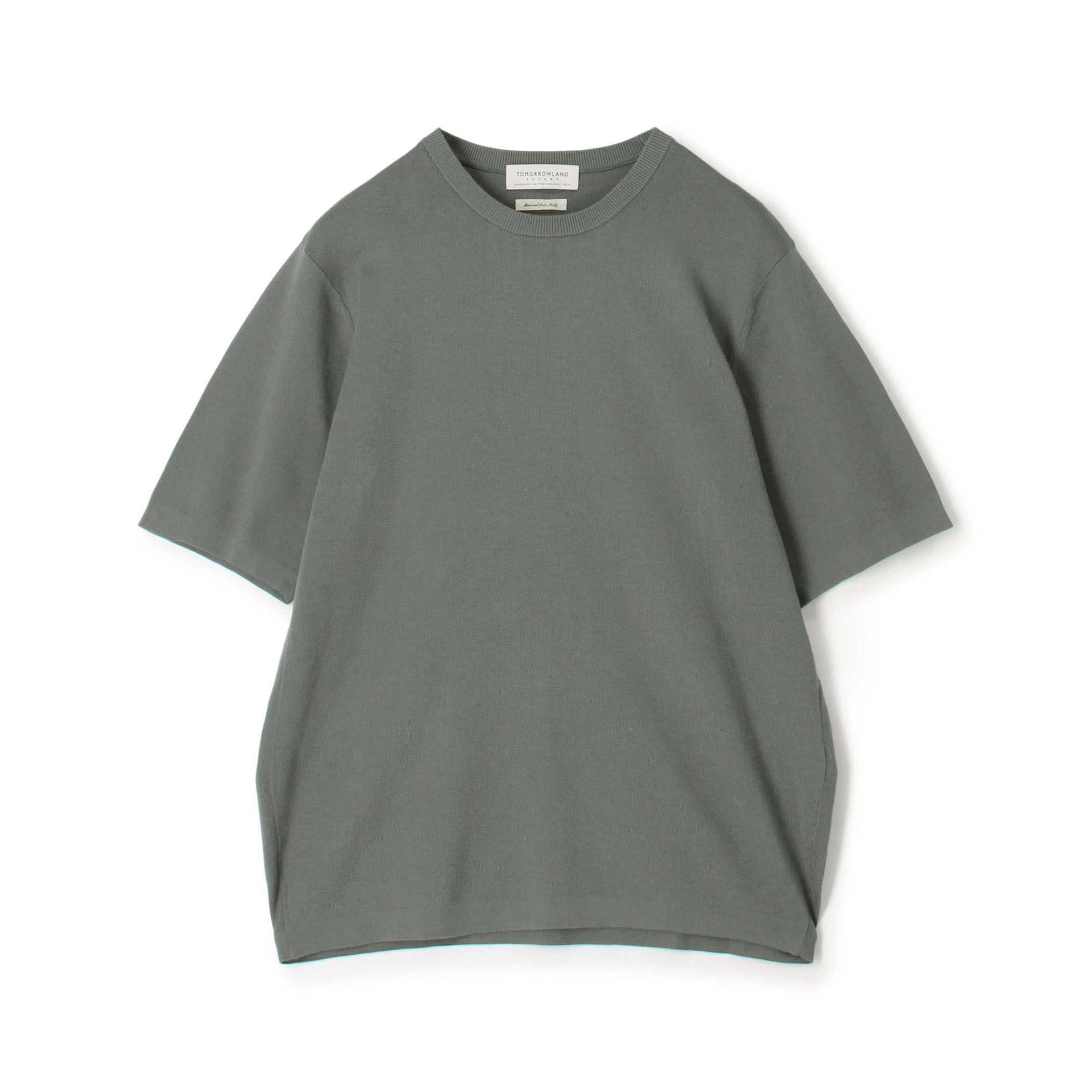TOMORROWLAND tricot シーアイランドコットン ハーフスリーブクルー