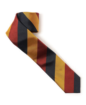 TOMORROWLAND シルク レジメンタルストライプナロータイ