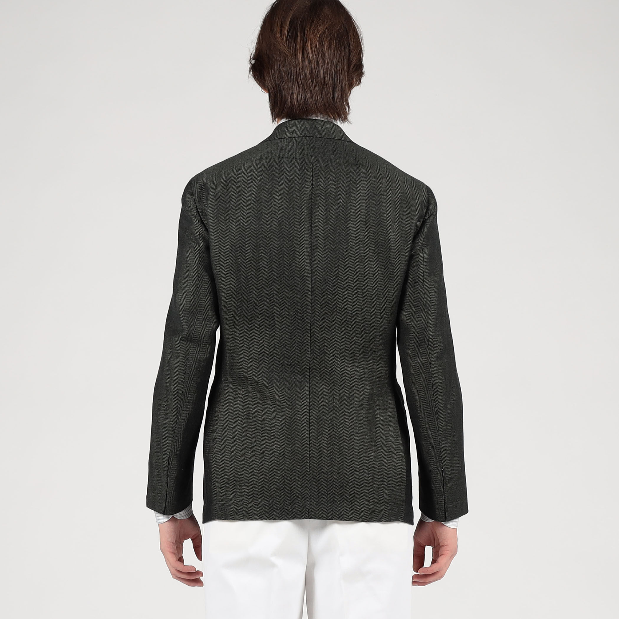 □【別注】De Petrillo リネンコットン シングルブレステッド3B