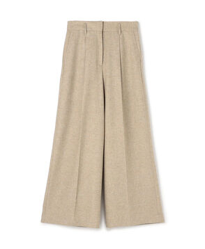 メランジカルゼ タックワイドパンツ
