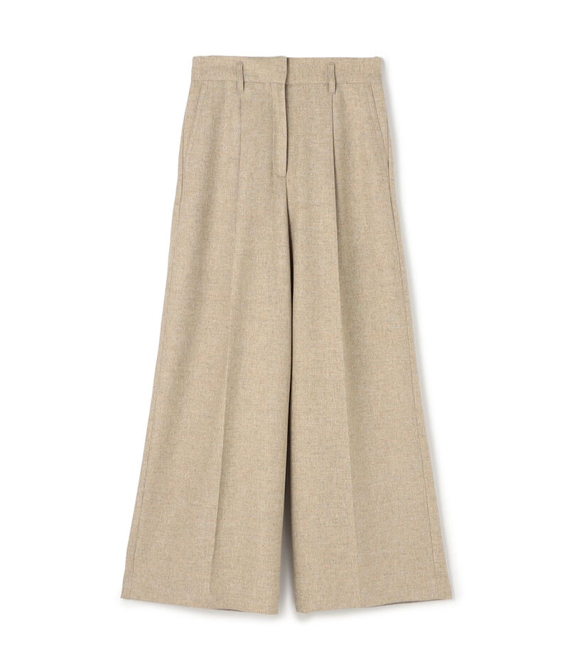 メランジカルゼ タックワイドパンツ