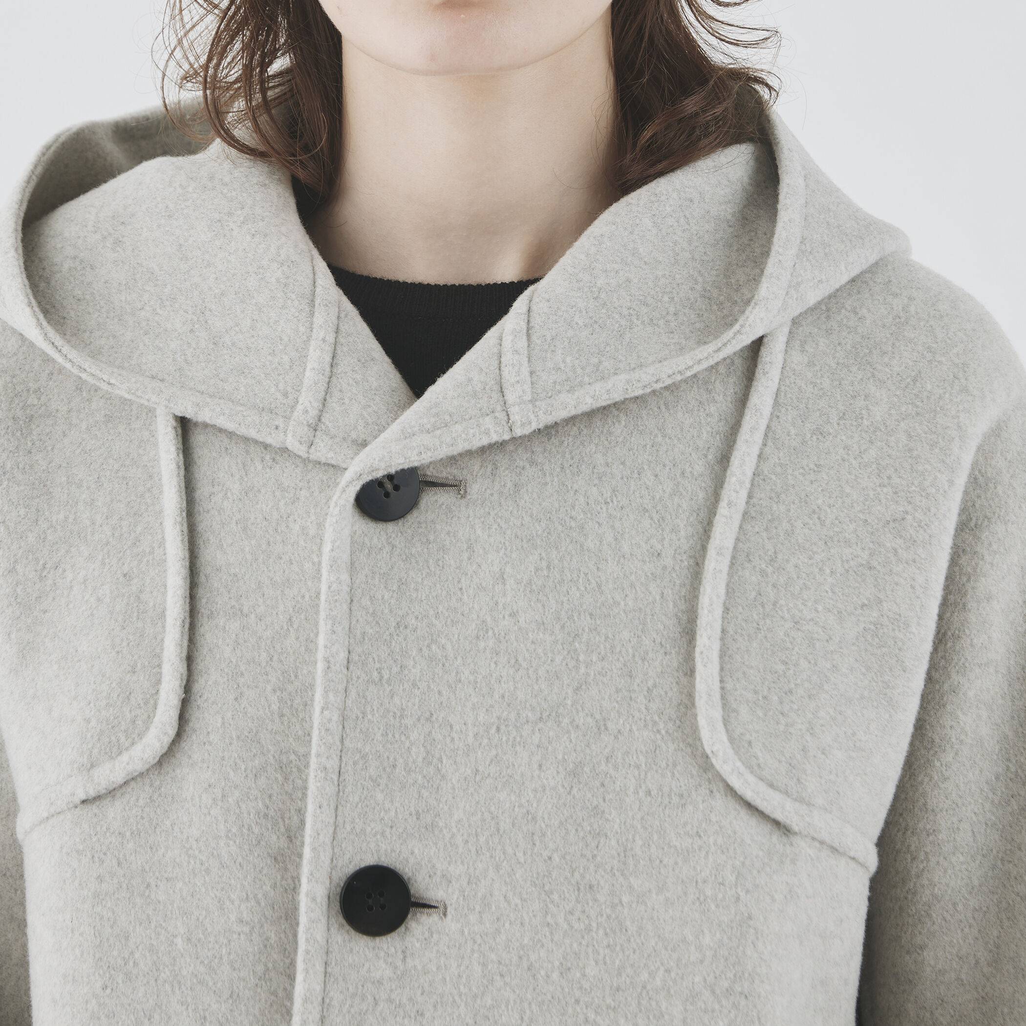 美品✨現行 レリアン ホワイトレーベル ダブルフェイス フーデッドコート フーデッドコート【Leilian WHITE LABEL】|レリアン | レリアン