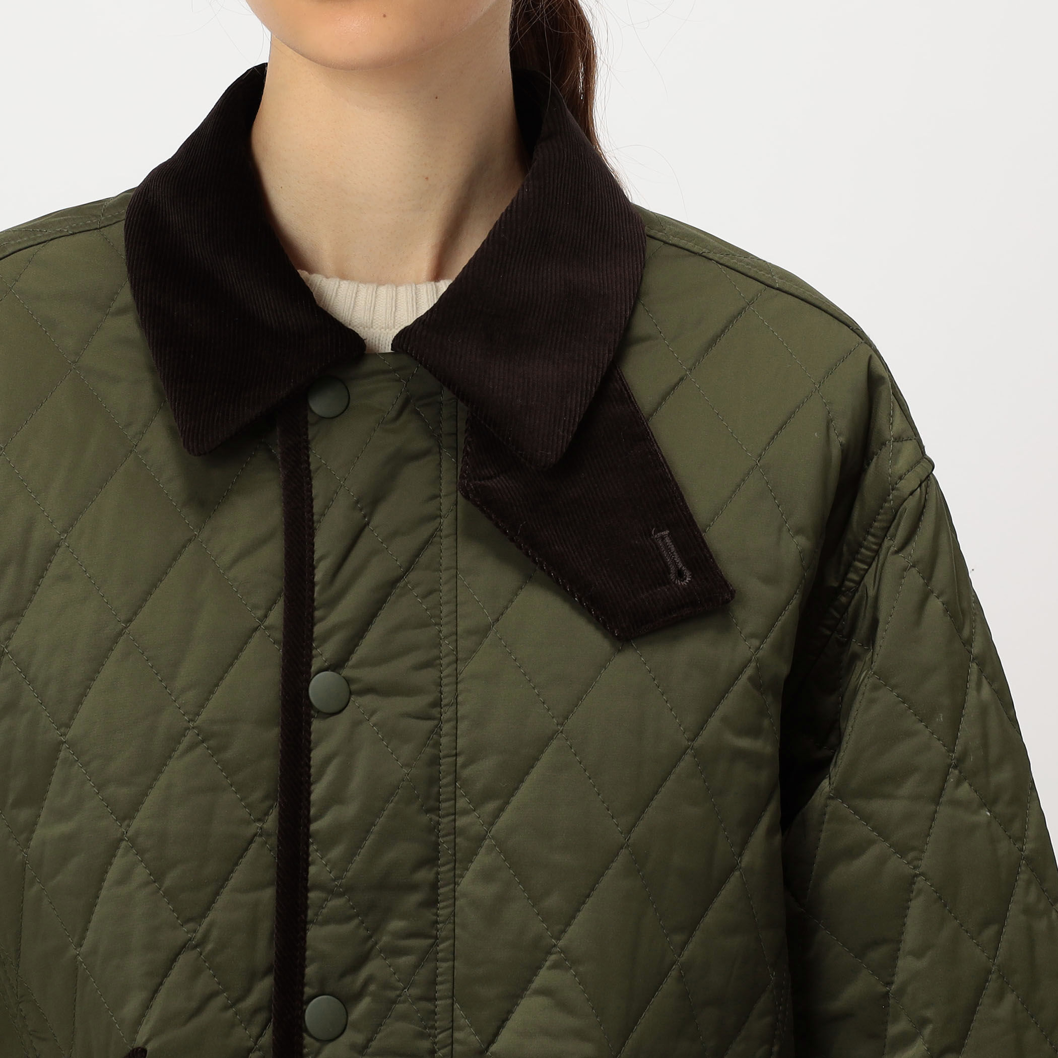 ミッラ・ペホネン ブラウンキルティングジャケット ミッラ・ペホネン ブラウンキルティングジャケット