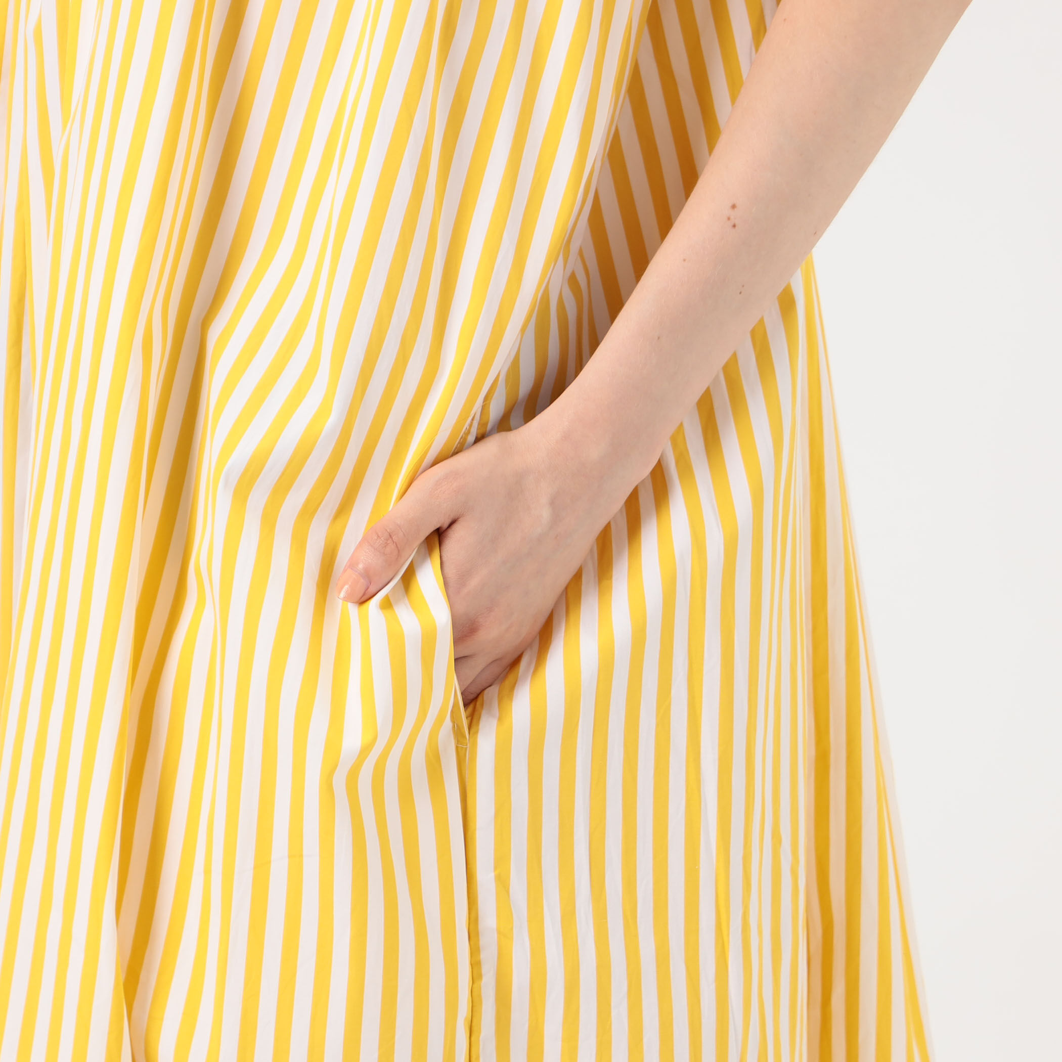 ☆週末限定SALE☆NOLLEY‘S イエローワンピース セール】◇【WEB限定】ドロストギャザーワンピース（ワンピース