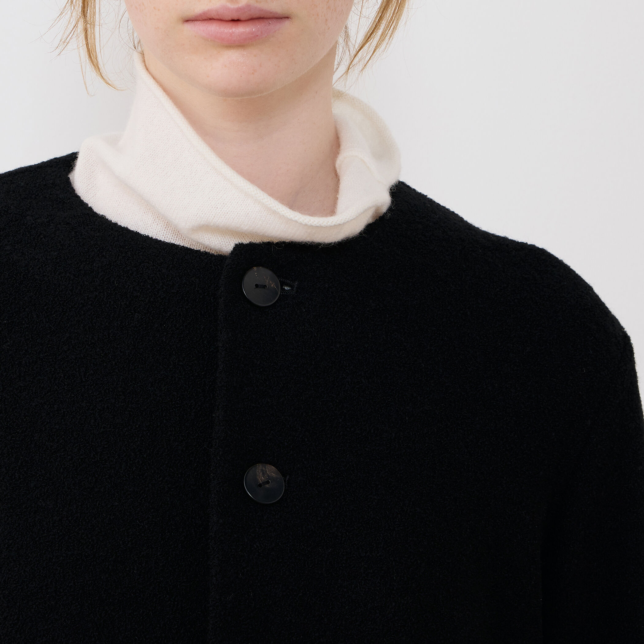 一部WEB先行予約】ファインブークレー クルーネックジャケット