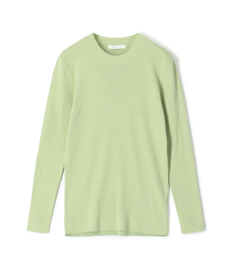 ギザコットンリブ クルーネックプルオーバー