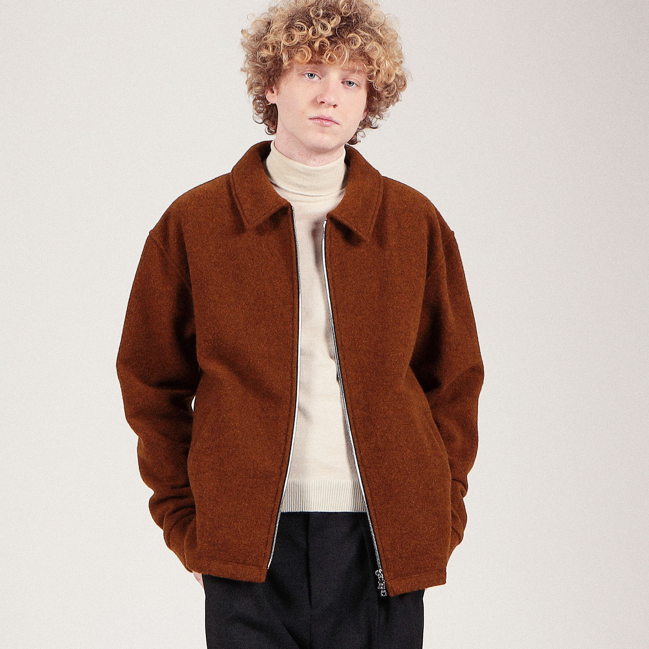 rier リア natural wool fleece フリース