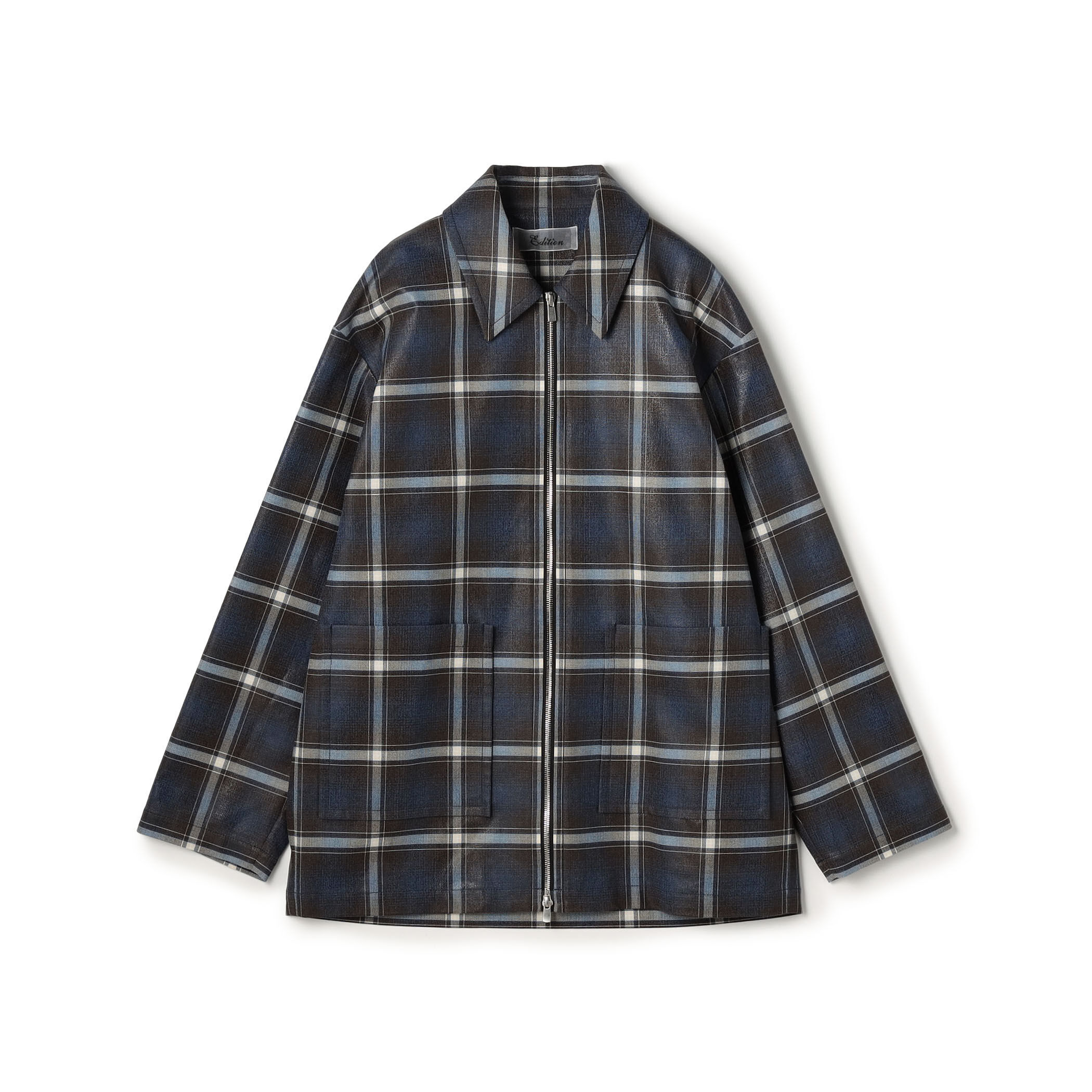 トゥモローランド チェックブルゾン 箔コーティングチェック ジップブルゾン｜トゥモローランド 公式通販