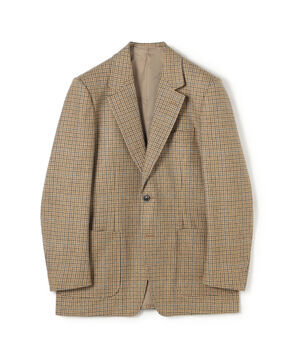 ウールツイード シングルブレステッド2Bジャケット LOVAT